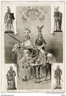 Les Costumes De Guerre Du Musée D'artillerie - Cavalier De Tournoi - Cavalier De Joute - Page Original  1877 - Historical Documents