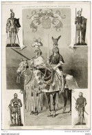 Les Costumes De Guerre Du Musée D'artillerie - Cavalier De Tournoi - Cavalier De Joute - Page Original  1877 - Historische Documenten