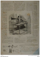 La Machine Parlante Construite Par M. Faber De Vienne - Page Original  - 1877 - Historical Documents