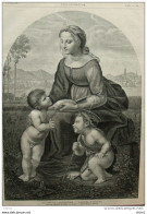 La Belle Jardiniere - D'après Raphael - Page Original - 1877 - Historical Documents