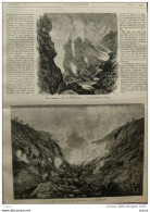 Les Geysers De La Californie - Le Laboratoire Du Diable - Les Fumerolles - Page Original - 1877 - Documents Historiques