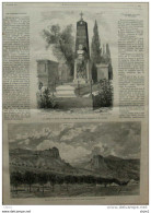 Le Tombeau D'Auber Au Cimetière Du Père-Lachaise - Vue Du Fort De Larmont - Page Original - 1877 - Documents Historiques