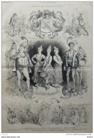 Théâtre Des Bouffes-Parisiens - "Les Trois Margots" De MM. Bocage Et Chabrillat - Page Original 1877 - Documents Historiques