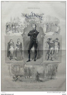 Théâtre Francais - "Jean Dacier", Drame De M. Lomon - Page Original 1877 - Documents Historiques