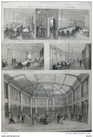 Hôtel Du Crédit Général Francais - Caisses, Service Des Titres, Coupons, Transferts - Page Original 1877 - Documents Historiques