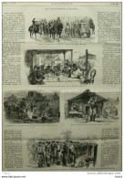 Convoi De Canons Krupp Venant De Craiova Et Alanà Kalafat - Distribution De Slebovitz - Page Original 1877 - Documents Historiques