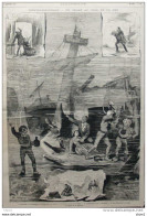 Théâtre Historique - "Un Drame Au Fond De La Mer" - Page Original 1877 - Documents Historiques