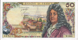 BILLETE DE FRANCIA DE 50 FRANCS DEL 2-10-1975 EN CALIDAD EBC (XF)  (BANKNOTE) RACINE - 50 F 1962-1976 ''Racine''