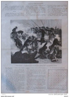 Guerre D'Orient - La Premiére Rencontre Des Armées Ennemies Sur La Rive Droite Du Danube - Page Original 1877 - Historische Dokumente