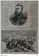 Lieutenant-général Skobelew - Guerre D'Orient, Bataille De Kizil-Tepe - Page Original 1877 - Historische Dokumente
