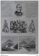 La Ville De Mycènes - Acropole De Mycènes - Mendiants Hindous - Famine Aux Indes Anglaises - Page Original 1877 - Historische Dokumente