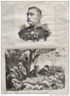 Le Général Tergukasoff - Page Original 1877 - Historische Dokumente