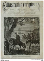 Guerre D'Orient - Cosaques Traversant Le Danube Près De Simnitza - Page Original 1877 - Historische Dokumente