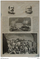 La Catastrophe De Pourget - Le Comte Louis-Ghislain De Mérode - Page Original 1877 - Historische Dokumente