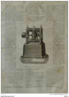 L'éclairage à L'éctricité - Machine Gramme - Page Original 1877 - Documents Historiques