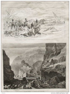 Guerre D'Orient, Soldats Russes Dispersant Un Détachement Turc Près De Sistova - Page Original 1877 - Historische Dokumente