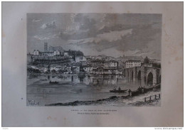 Limoges - Dessin De Taylor -  Page Original 1877 - Historische Documenten