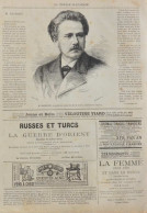 M. Massenet, Compositeur, Auteur Du ROI DE LAHORE -  Page Original - 1877 - Documenti Storici