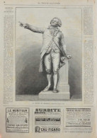 La Statue De Mirabeau, Récemment érigée à Aix -  Page Original - 1877 - Historische Documenten