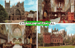 R521324 Exeter Cathedral. West Front. The Choir. J. Salmon. Multi View - Wereld