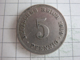 Germany 5 Pfennig 1909 D - 5 Pfennig