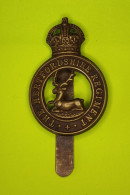Insigne De Casquette Du Régiment Du Hertfordshire - 1914-18