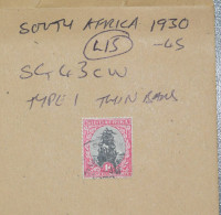 SOUTH AFRICA   STAMPS Drommedaris Ship 1d  1930  L15  ~~L@@K~~ - Usati