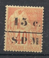 SPM - 1885-91 - N°YT. 13 - Type Alphée Dubois 15c Sur 40c Rouge - Neuf * / MH VF - Unused Stamps