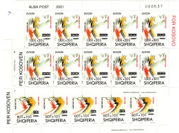 Albanien, Kosovo-Hilfe 2001 In Kleinbögen, ** (MNH) - Albanien