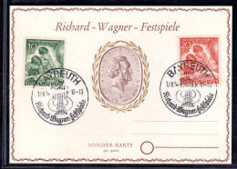 Richard-Wagner-Festspiele: Ereigniskarte Mit Berlin Mi.-Nr. 80-81 - Autres & Non Classés