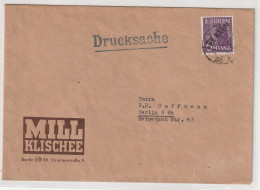 Berlin: Orts-Drucksache Mit EF 6 Pfg. Schwarzaufdruck - Lettres & Documents