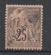 SPM - 1891 - N°YT. 25 - Type Alphée Dubois 25c Noir Sur Rose - Neuf * / MH VF - Unused Stamps