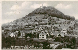 73822340 Bad Blankenburg Burg Greifenstein Blick Von Bieblers Bahnhofshotel Bad  - Bad Blankenburg