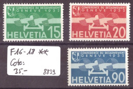 POSTE AERIENNE No F 16-18 ** ( NEUF SANS CHARNIERE )   - COTE: 35.- - Unused Stamps