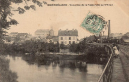 25 , Cpa MONTBELIARD , Vue Prise De La Passerelle Sur L'Allan (14542.V24) - Montbéliard