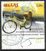 Greece 2013. Scott #2572b (U) Europa, Postal Bicycle - Gebruikt