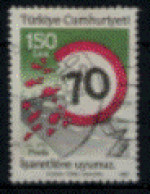 Turquie - "Sécurité Routière : Limitation De Vitesse" - Oblitéré N° 2524 De 1987 - Used Stamps