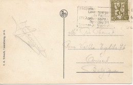Luxemburgo Matasellos Especial - 25 Años Federacion De Futbol Luxemburgo - Sobre Postal Circulada A Belguica - Cartas & Documentos
