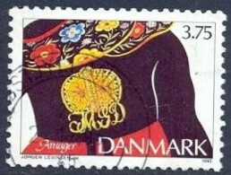 DANEMARK - Broche En Vermeil Avec Monogramme Du Propriétaire, Amager - Gebraucht