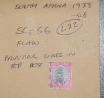 SOUTH AFRICA   STAMPS Drommedaris Ship 1d  1933  L22  ~~L@@K~~ - Used Stamps