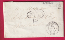 CAD TYPE 15 DOULEVANT HAUTE MARNE BOITE RURALE M MERTRUD POUR BAR SUR AUBE - 1801-1848: Precursors XIX