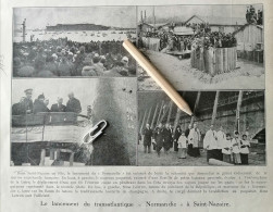 NAVIGATION  1933 / LE  LANCEMENT DU TRANSATLANTIQUE 'NORMANDIE " Å  SAINT-NAZAIRE - Ohne Zuordnung