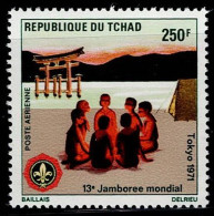 CHA-02- CHAD - 1971 - MNH -SCOUTS- 13TH BOY SCOUT WORLD JAMBOREE, JAPAN - Chad (1960-...)