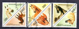Chevaux Bénin 1997 (1) Yvert N° 738 à 743 Oblitéré Used - Horses