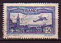 FRANCE - 1930 - Avion Survolant Marseille - 1.50Fr (O) Yv PA 6 - Aerei