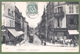 CPA - OISE - COMPIEGNE - RUE SOLFÉRINO - Animation, Commerces, Attelages - Compiegne