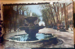 FRANCE 13  AIX EN PROVENCE, Fontaine Des Neuf Canons Cours Mirabeau AUTO CAR OLD VOITURE AUTOMOBILE N1935 JV6282 - Aix En Provence