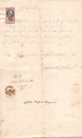 ANNO  1877  - DOCUMENTO CON MARCHE DA BOLLO    7 KR         - 13 - Ohne Zuordnung