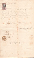 ANNO  1877  - DOCUMENTO CON MARCHE DA BOLLO    7 KR         - 13 - Unclassified