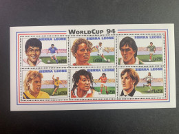 SIERRA LEONE 1994 SPORT FOOTBALL SOCCER WORLD CUP MNH - Sierra Leona (1961-...)